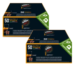 100 capsules compatibles Nespresso* Original Napoli - CAFFE VERGNANO