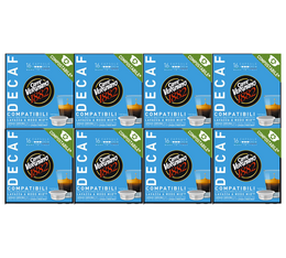 128 Capsules compostables compatibles A Modo Mio Lavazza Décaféiné - CAFFE VERGNANO