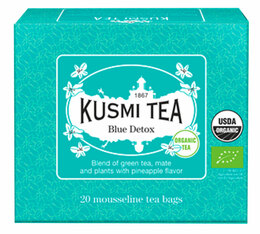 Thé Vert et Maté Blue Detox Bio - 20 sachets - KUSMI TEA 