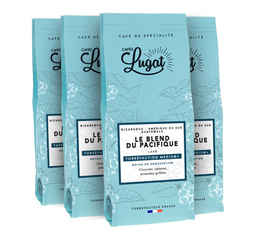4 x 250 g - Café en grain - Le Blend du Pacifique - LUGAT