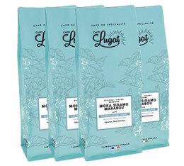 4 x 250 g - Café en grain - Ethiopie Moka Sidamo Marabou - CAFÉS LUGAT