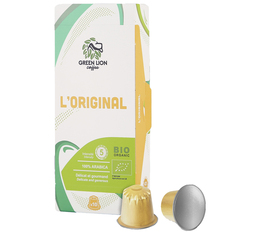 10 Nespresso* Original Compatible Capsules L’Original Organic – GREEN LION COFFEE