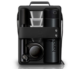 Cafetière Handpresso modèle Handpump pour café moulu et dosette ESE - set noir + cadeau