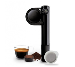 Cafetière Handpresso modèle Handpump Pop noire pour café moulu et dosettes ESE + offre cadeau