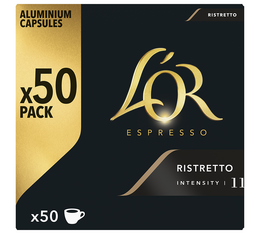 50 Nespresso* Original Compatible Capsules Ristretto – L'OR ESPRESSO
