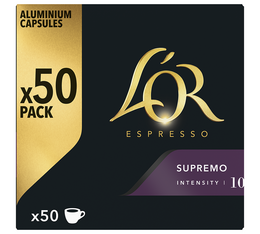 50 capsules compatibles Nespresso* Original Supremo - L'OR ESPRESSO