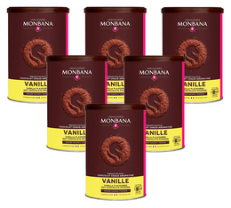 Lot 6 Chocolat Poudre Aromatisés Vanille - Vrac 6 x 250 g - MONBANA 