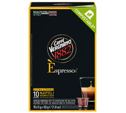 10 capsules compatibles Nespresso* Original Napoli - CAFFE VERGNANO