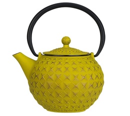 Cosy & Trendy 'Sakai' Goldgreen cast-iron teapot with infuser + Free Tea