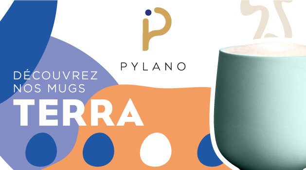Mug Terra Brique + Mug Terra Sauge- 33 cl - PYLANO